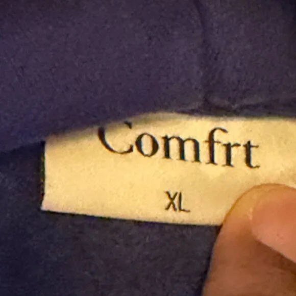 Comfrt Oversized Signature Fit Hoodie | For Stress & Anxiety Indigo, XL - Picture 2 of 11